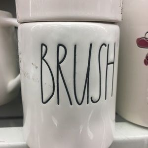 Rae Dunn “Clean” and “Brush” bathroom Set